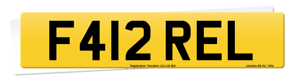 Registration number F412 REL